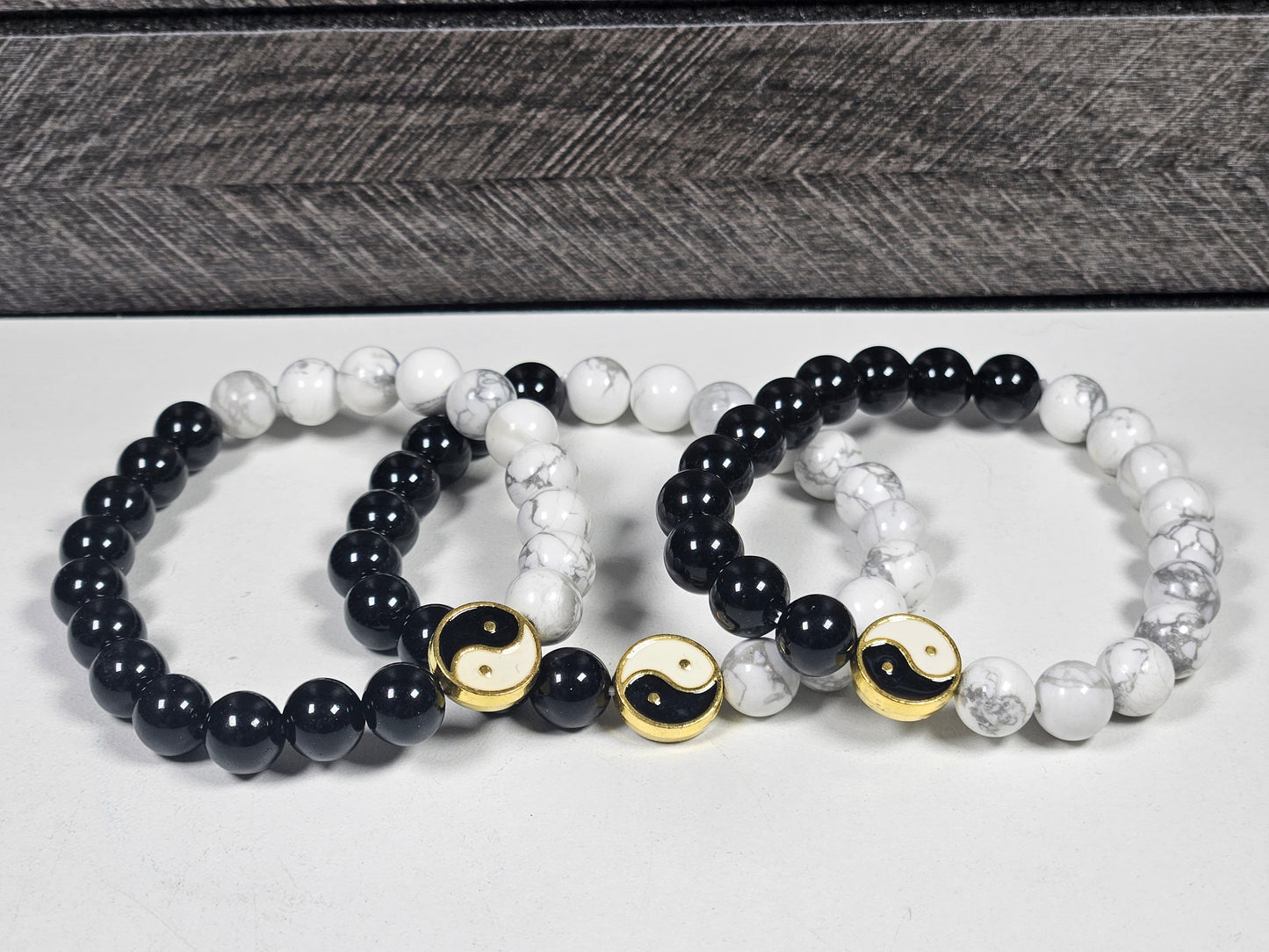 Yin Yang armband 8 mm