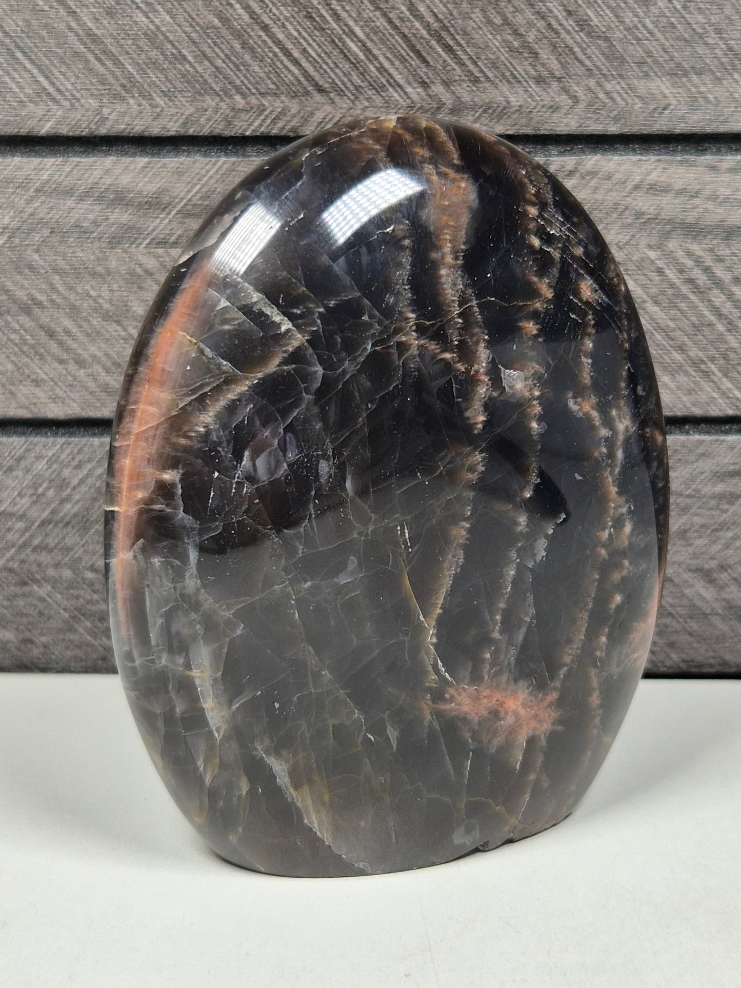 Zwarte Maansteen sculptuur 372 gram