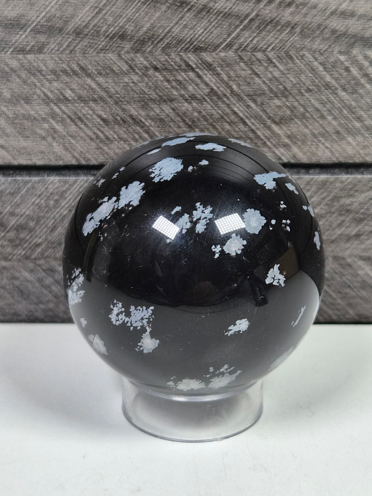 Sneeuwvlok obsidiaan bol 218 gram