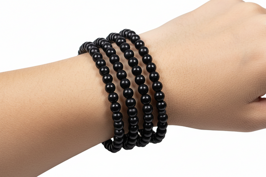 Shungiet armband 4mm