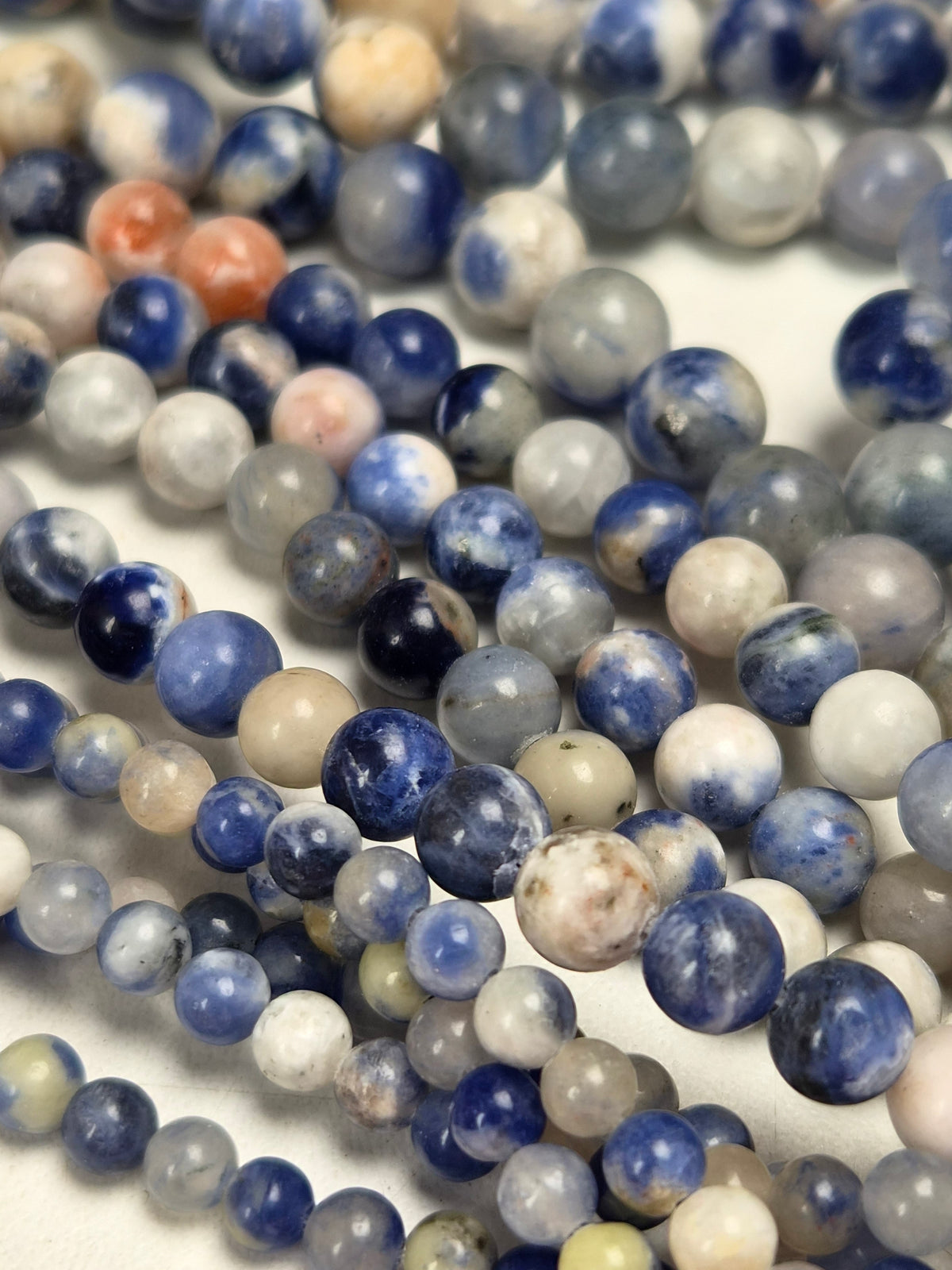 Sodaliet Mix Kralenstreng 4mm