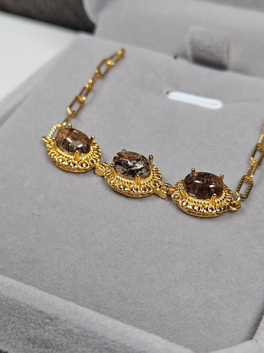 Rutiel armband s925(verguld) nr40