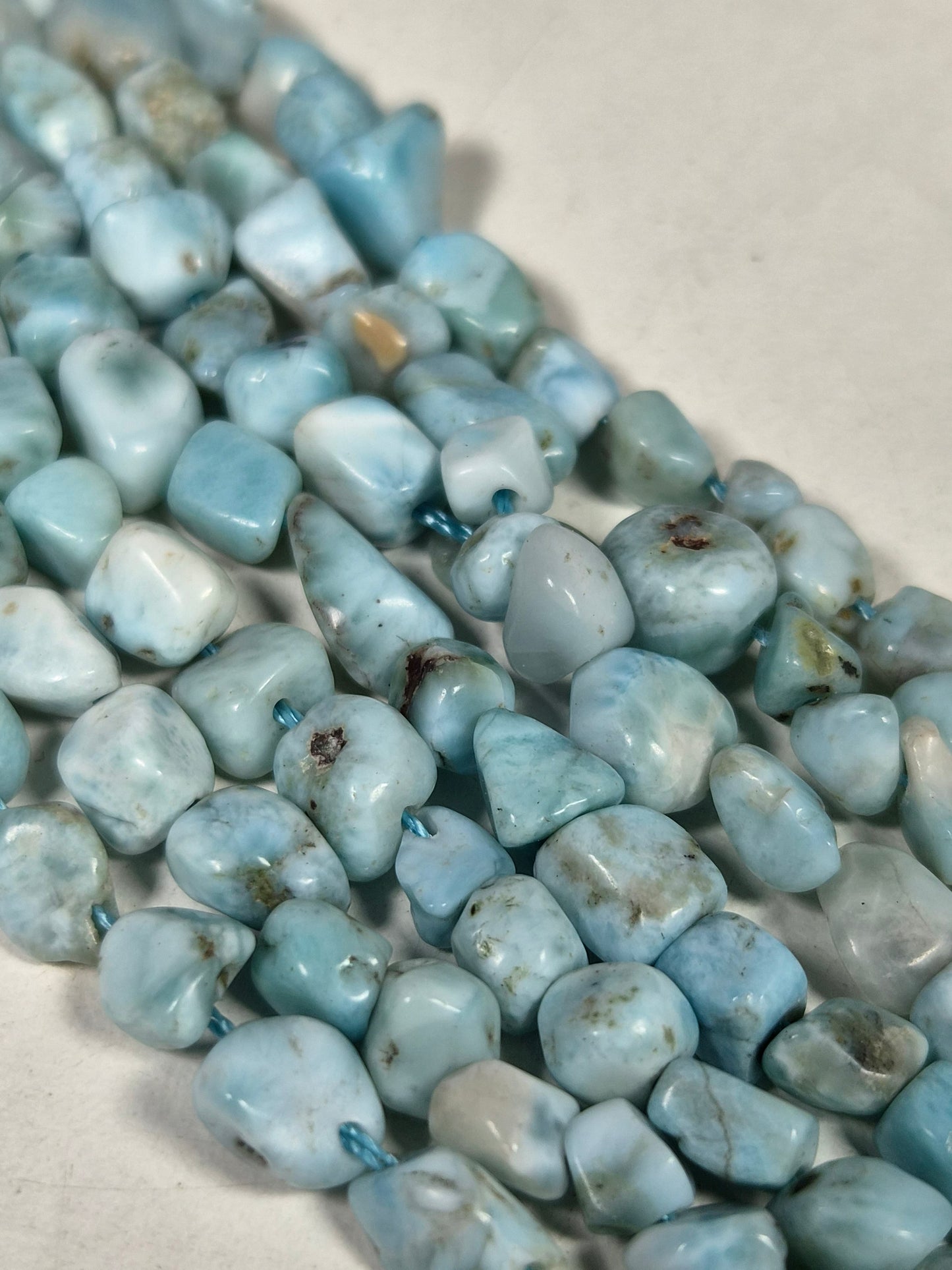 Larimar Trommelsteen Kralenstreng 5mm
