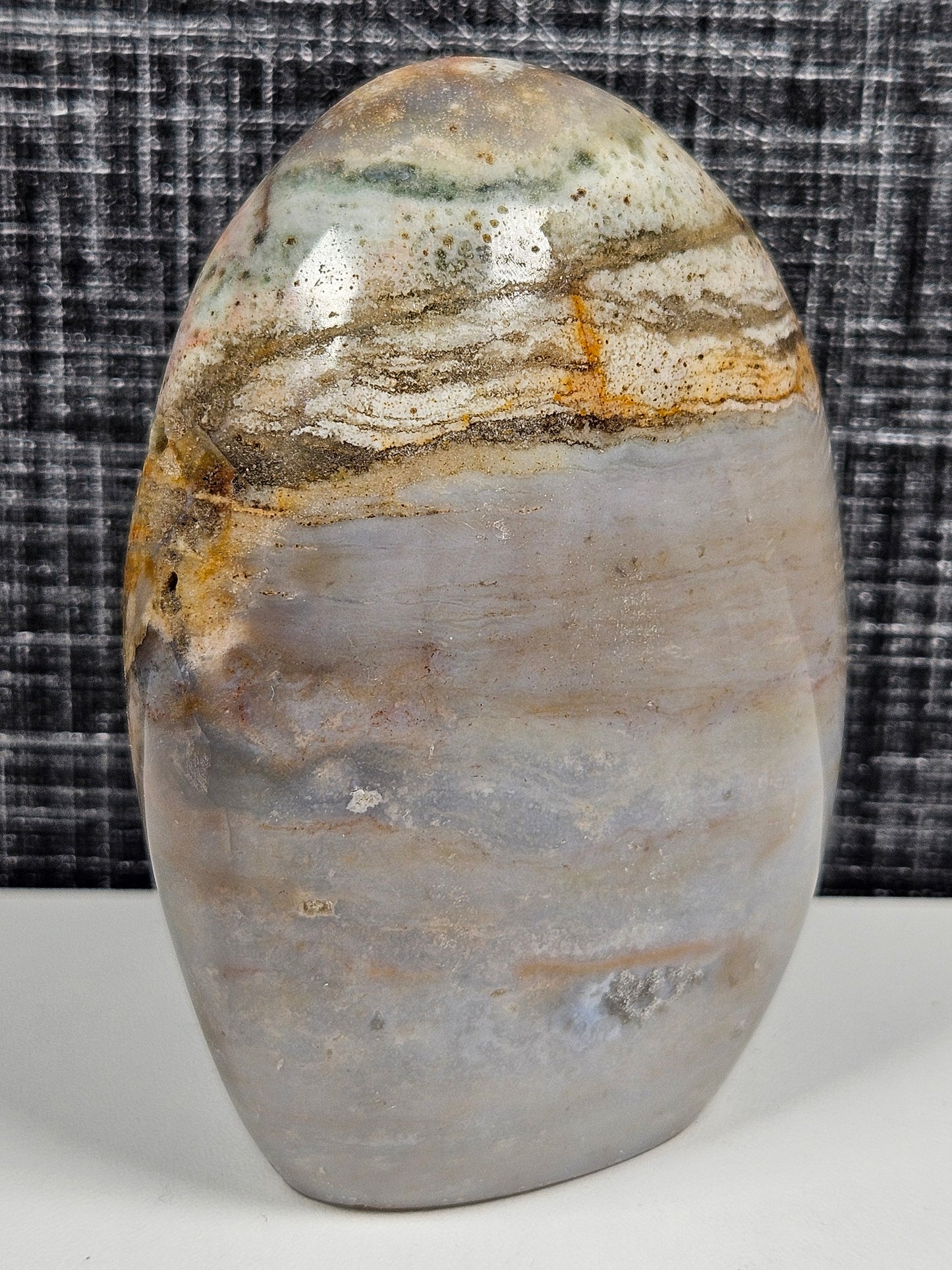 Oceaan jaspis sculptuur 372 gram