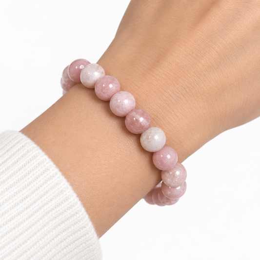 Roze opaal 8mm armband