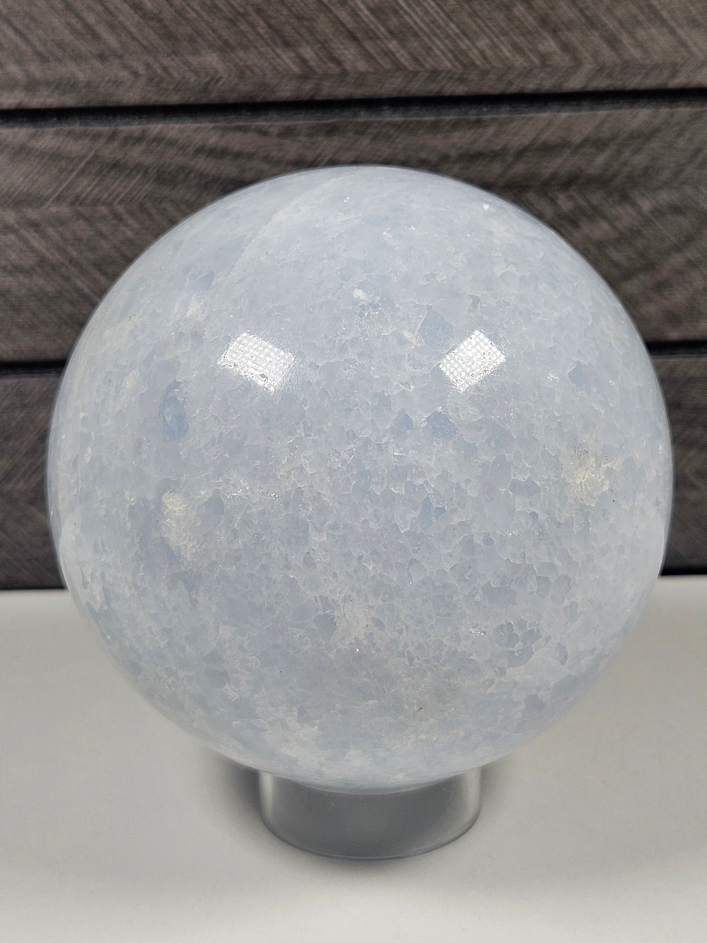 Blauwe calciet bol 824 gram