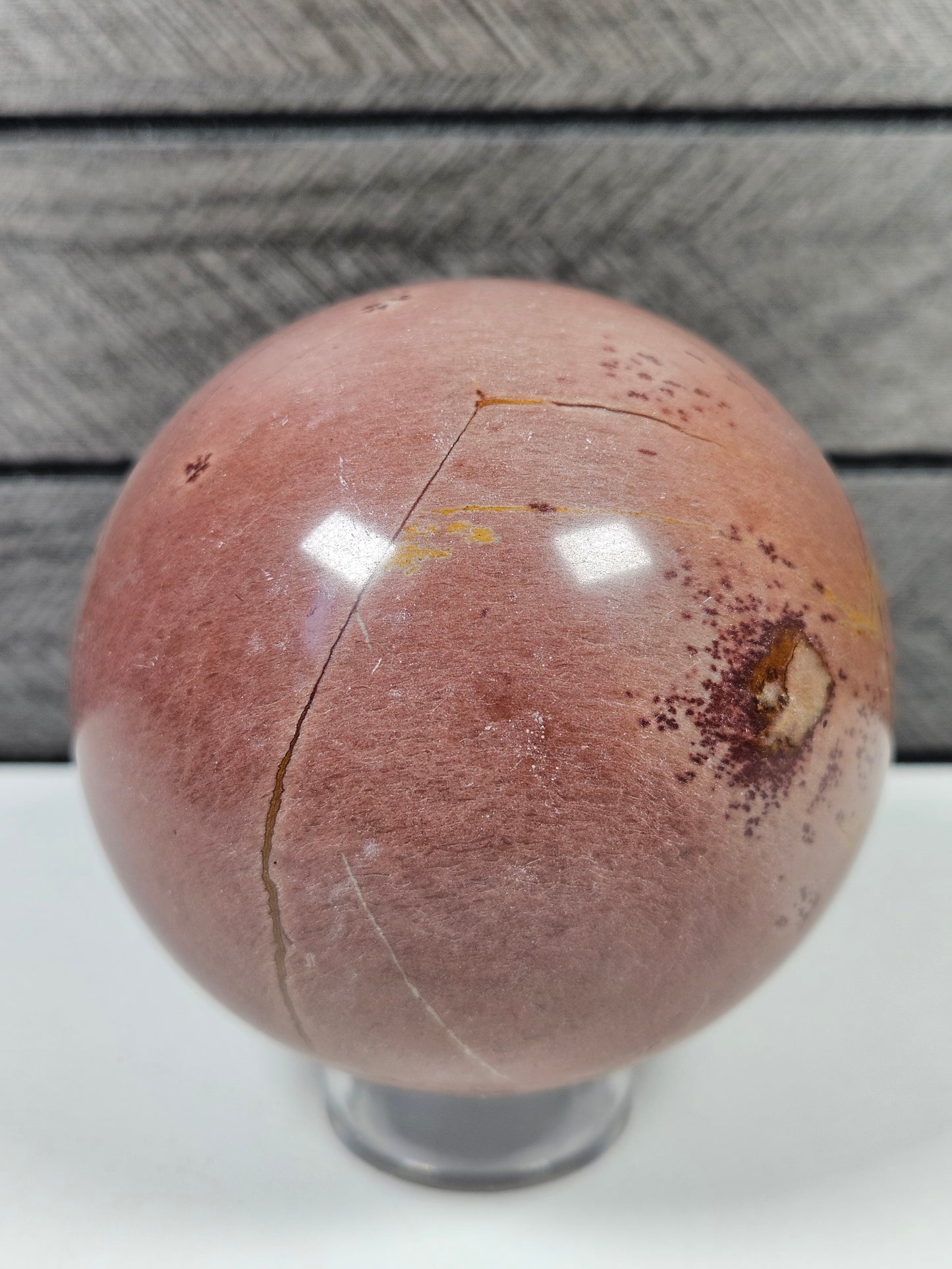 Roze landschapsjaspis bol 570 gram