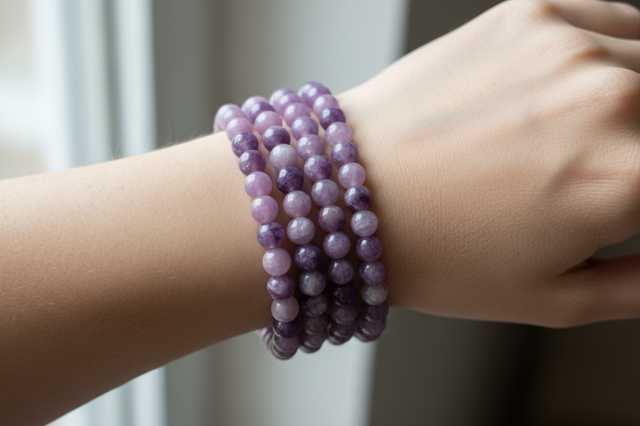 Lepidolith-Armband 4mm