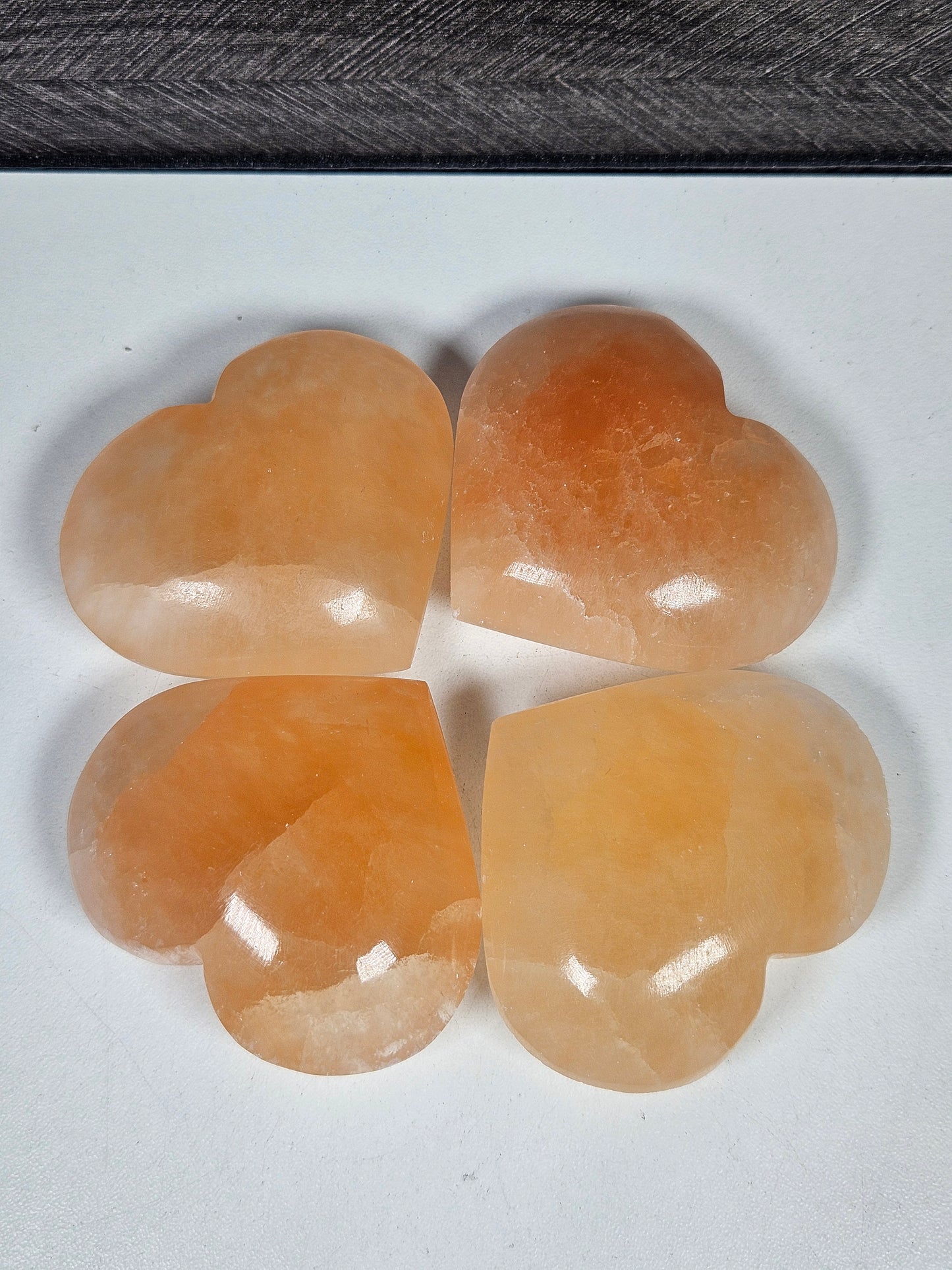 Oranje Seleniet Hart (5,5 cm – 6,5 cm)