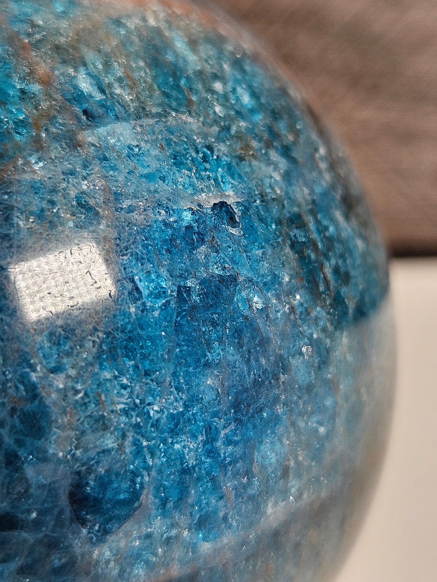 Blauwe apatiet bol 440 gram