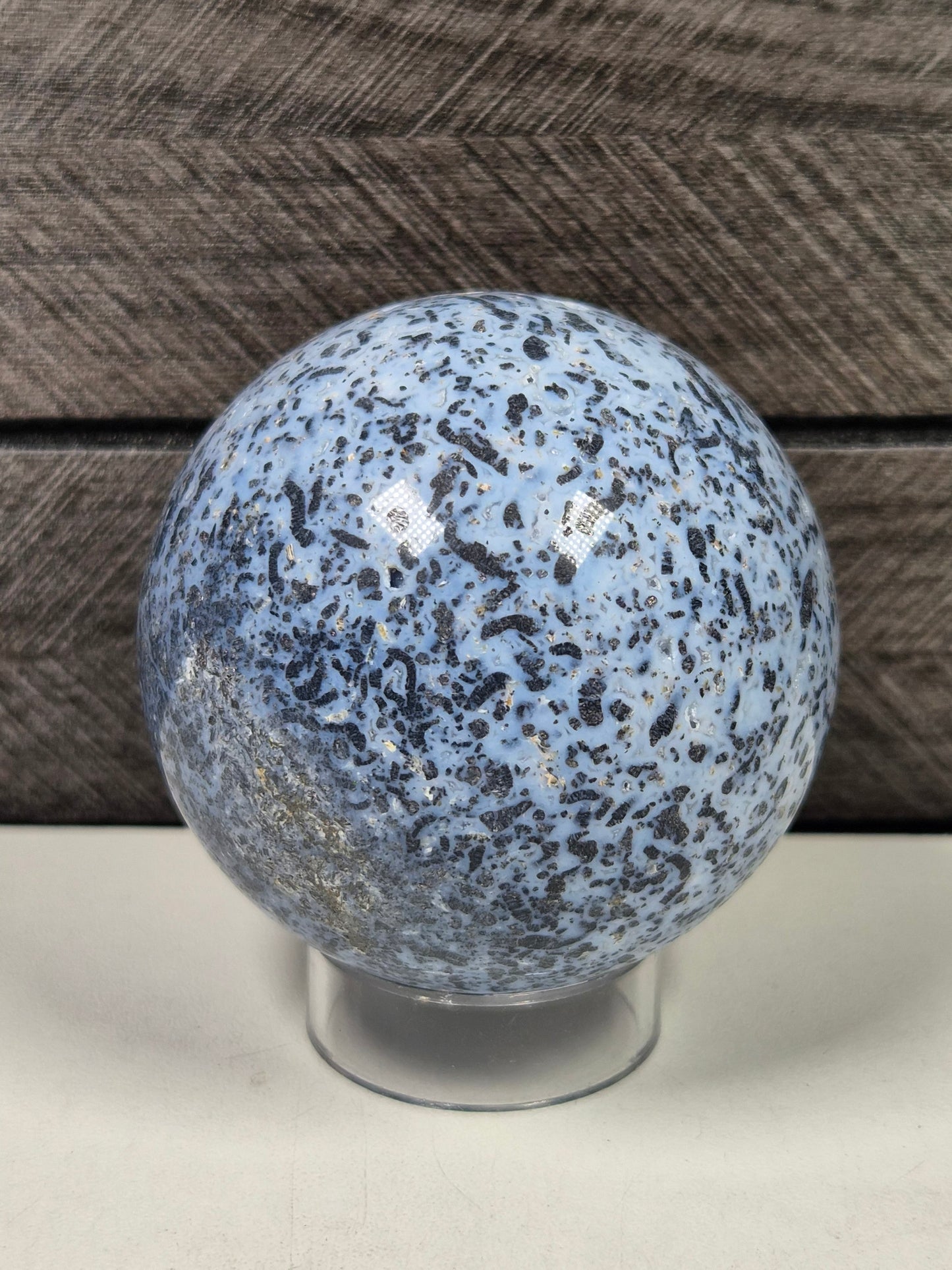 Blauwe Agaat bol 272 gram