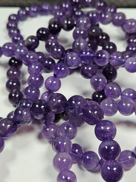 Amethist armband 9mm