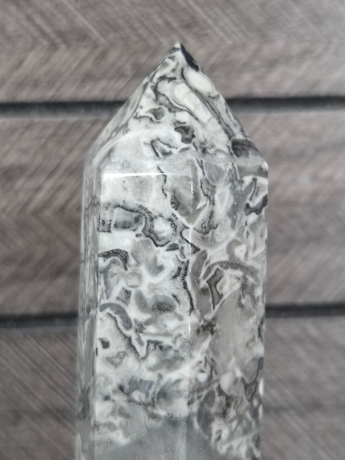 Fossiel Jaspis Toren 266 gram