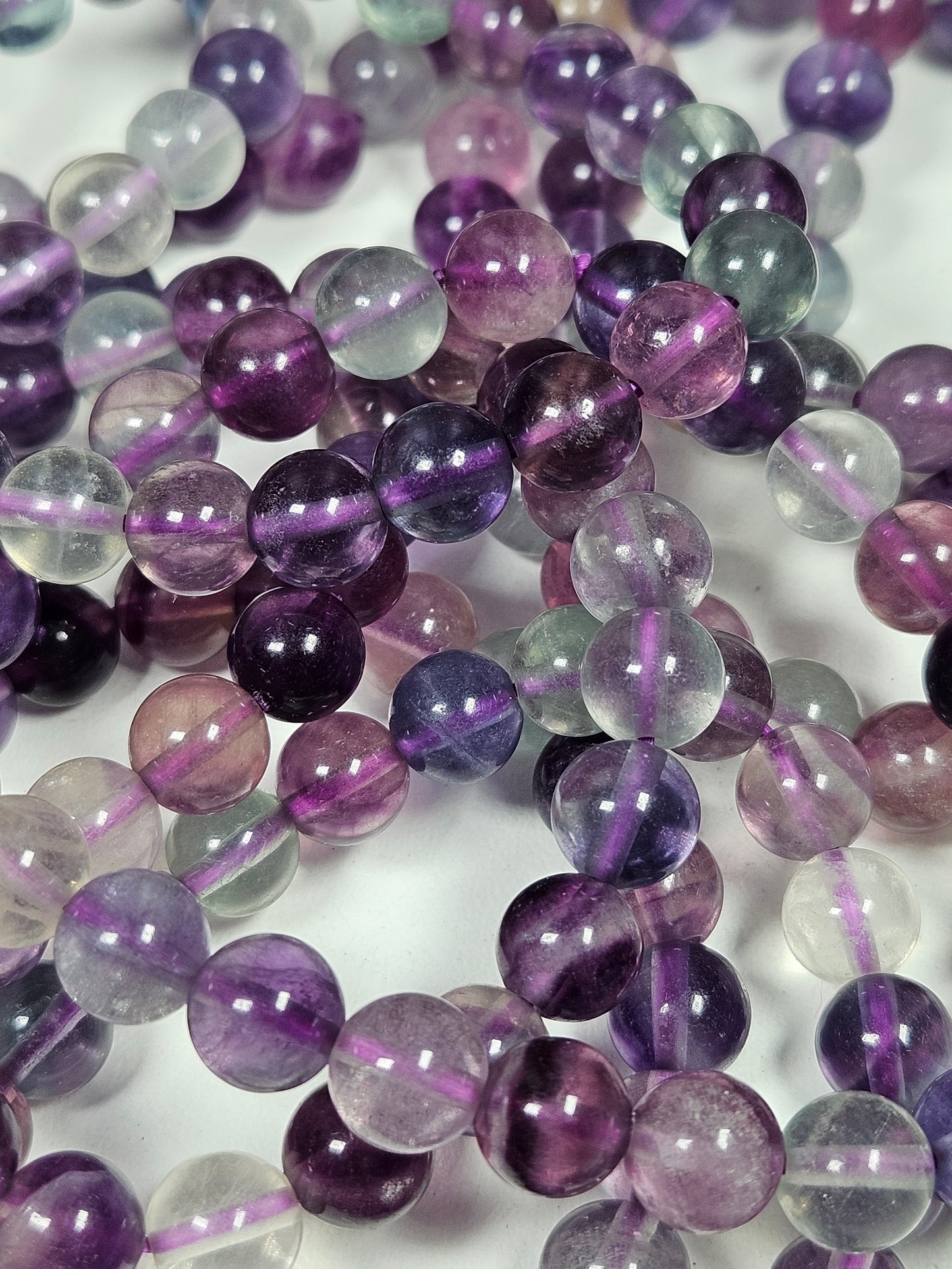 Regenboog Fluoriet armband 8mm