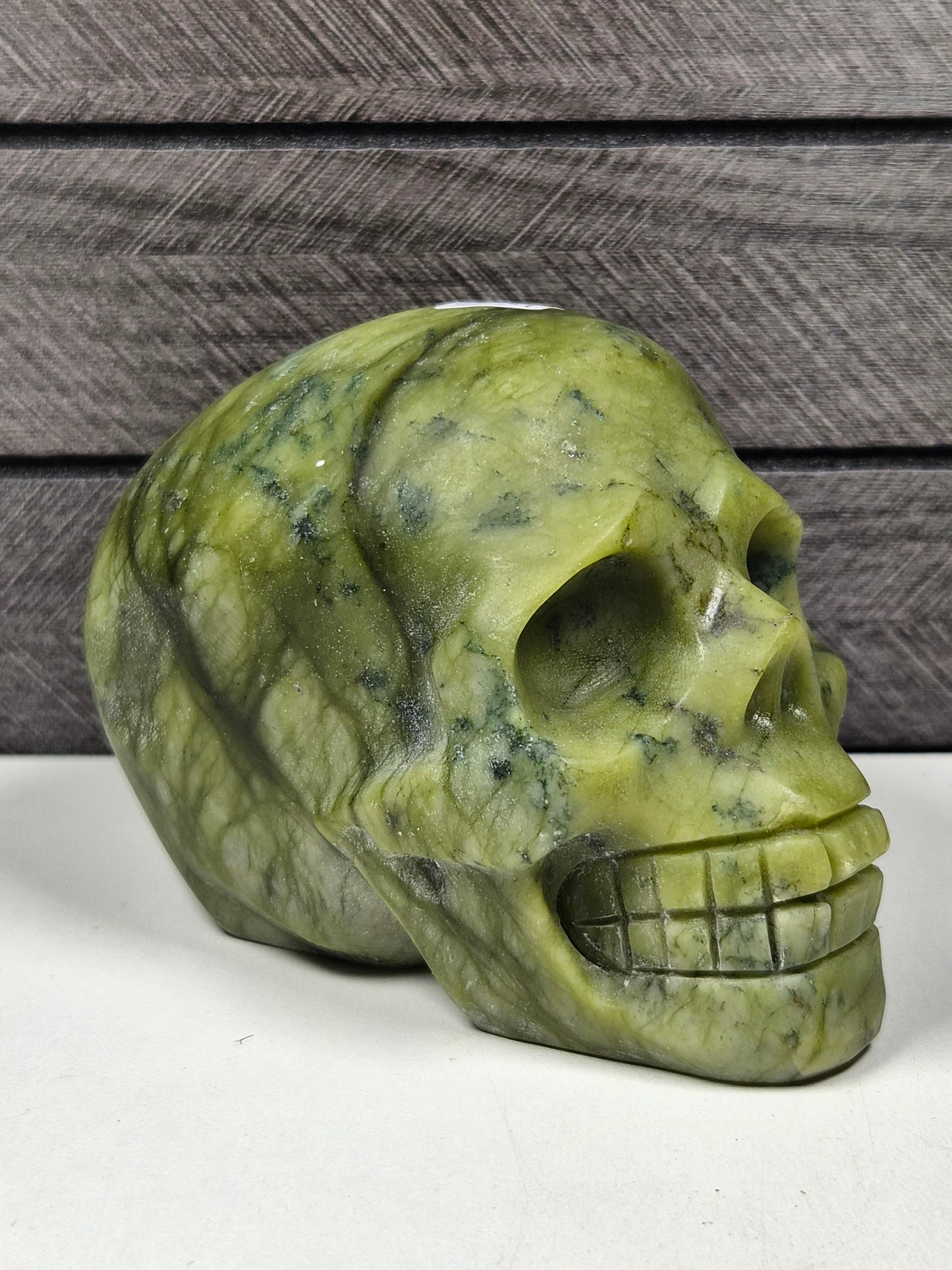 Groene Jade Schedel 732 gram