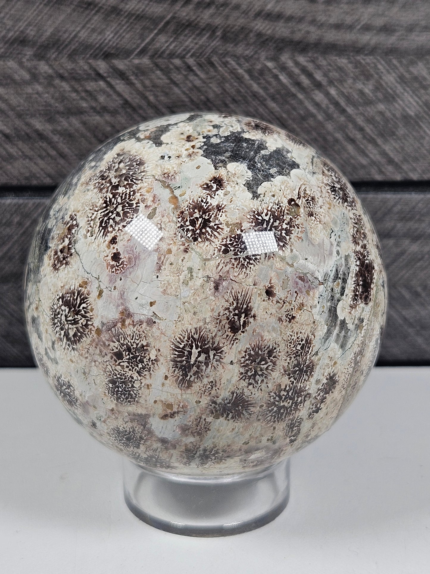 Groene Bloem Jaspis bol 342 gram