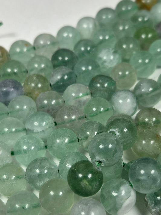 Fluoriet kralenstreng 10mm