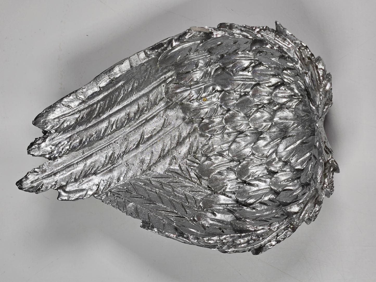 Bollehouder engelenvleugels zilver
