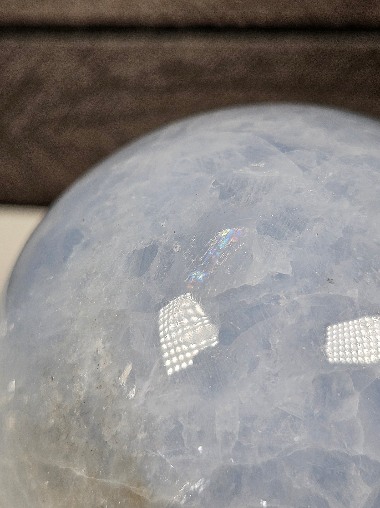 Blauwe calciet bol 460 gram