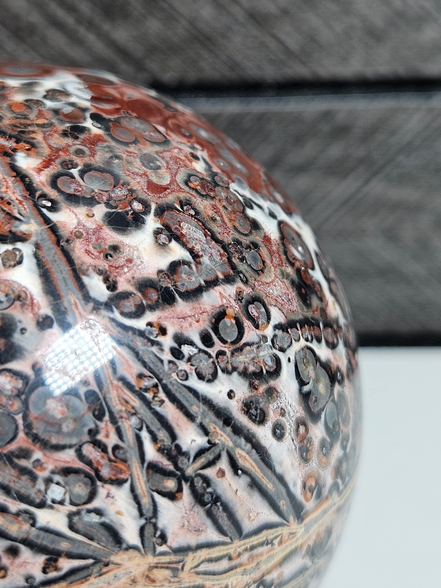 Luipaard Jaspis bol 360 gram