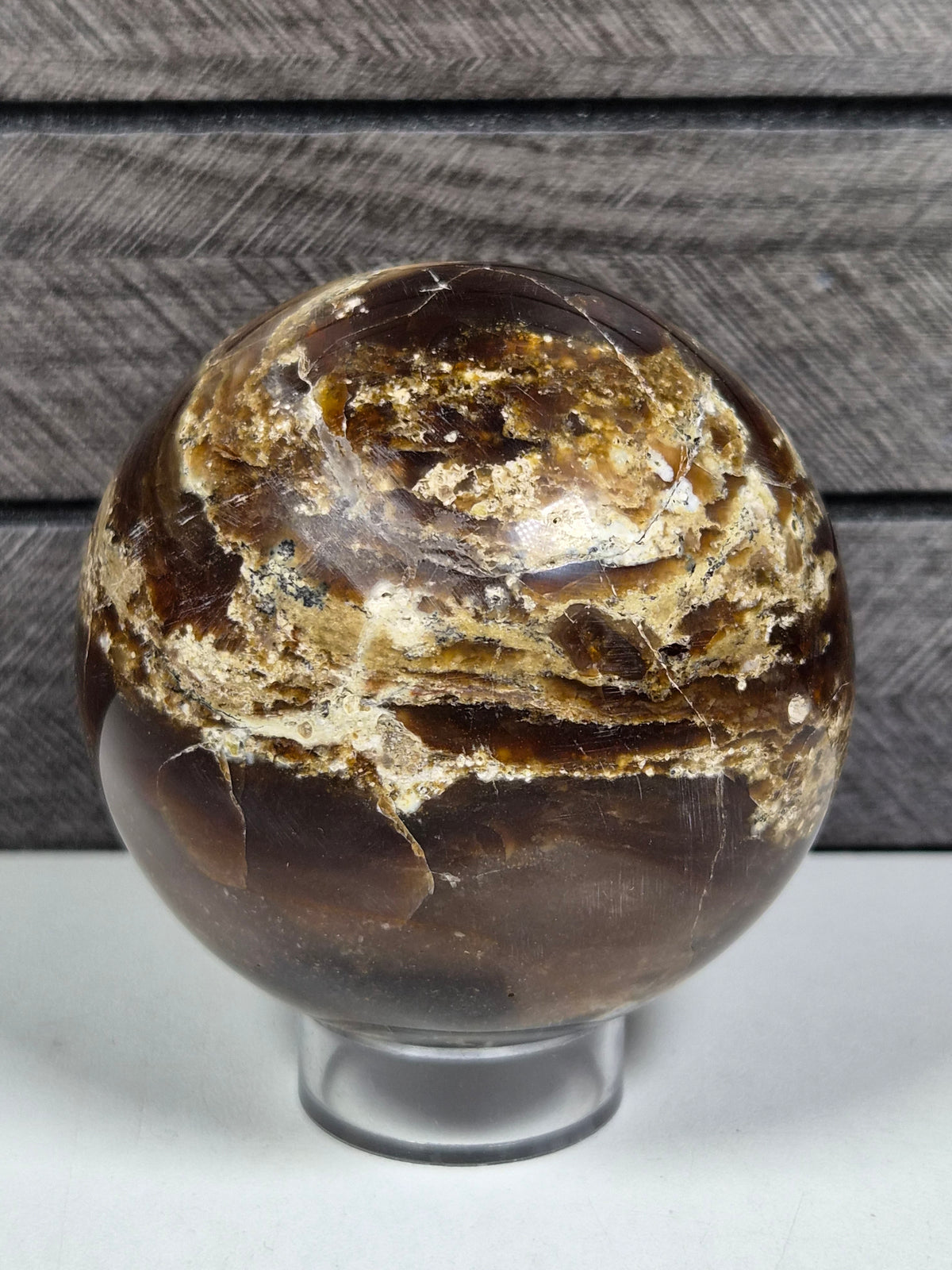 Zwarte Opaal bol 382 gram