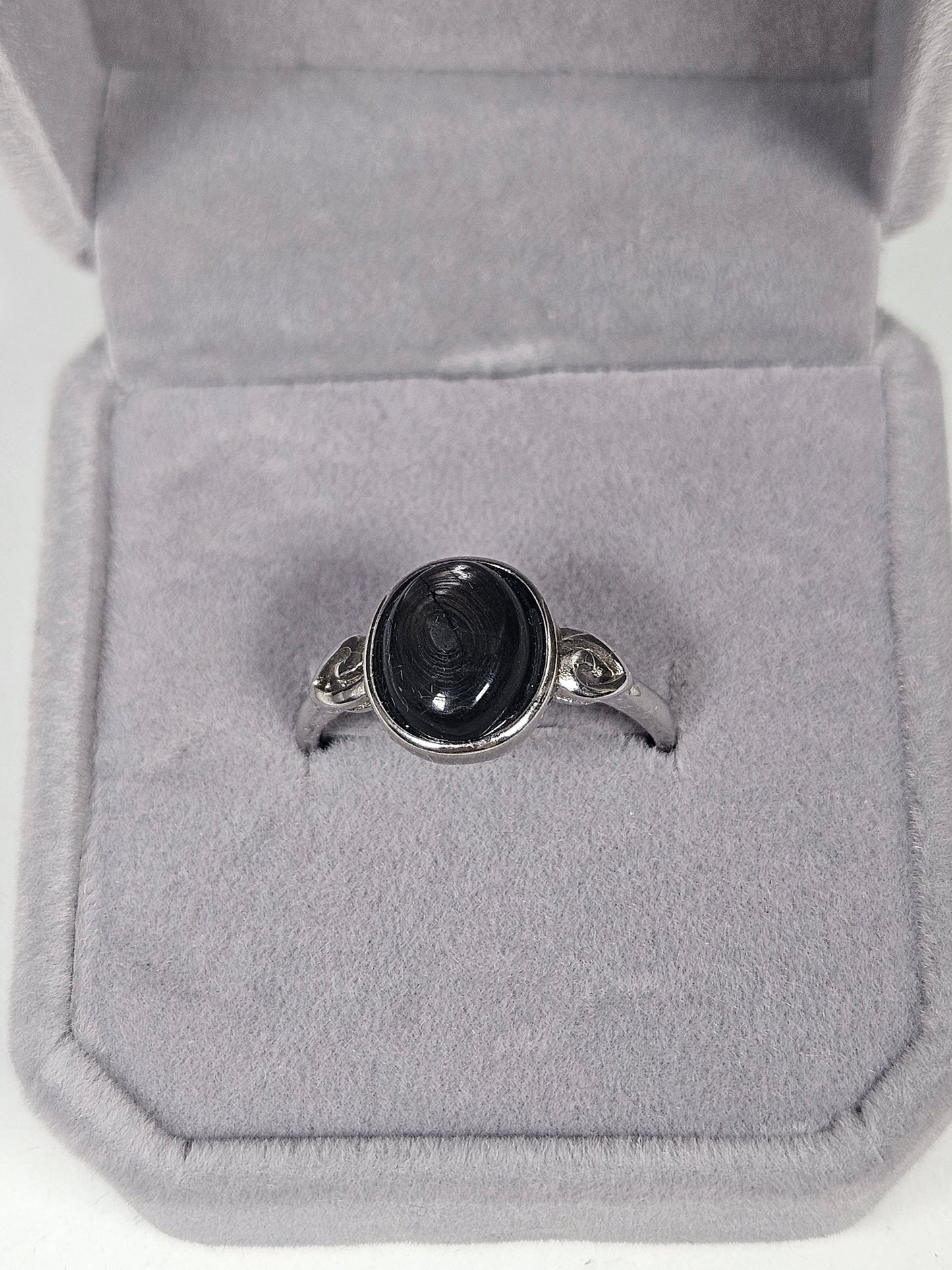 Hypersteen s925 (zilver) verstelbare ring nr36