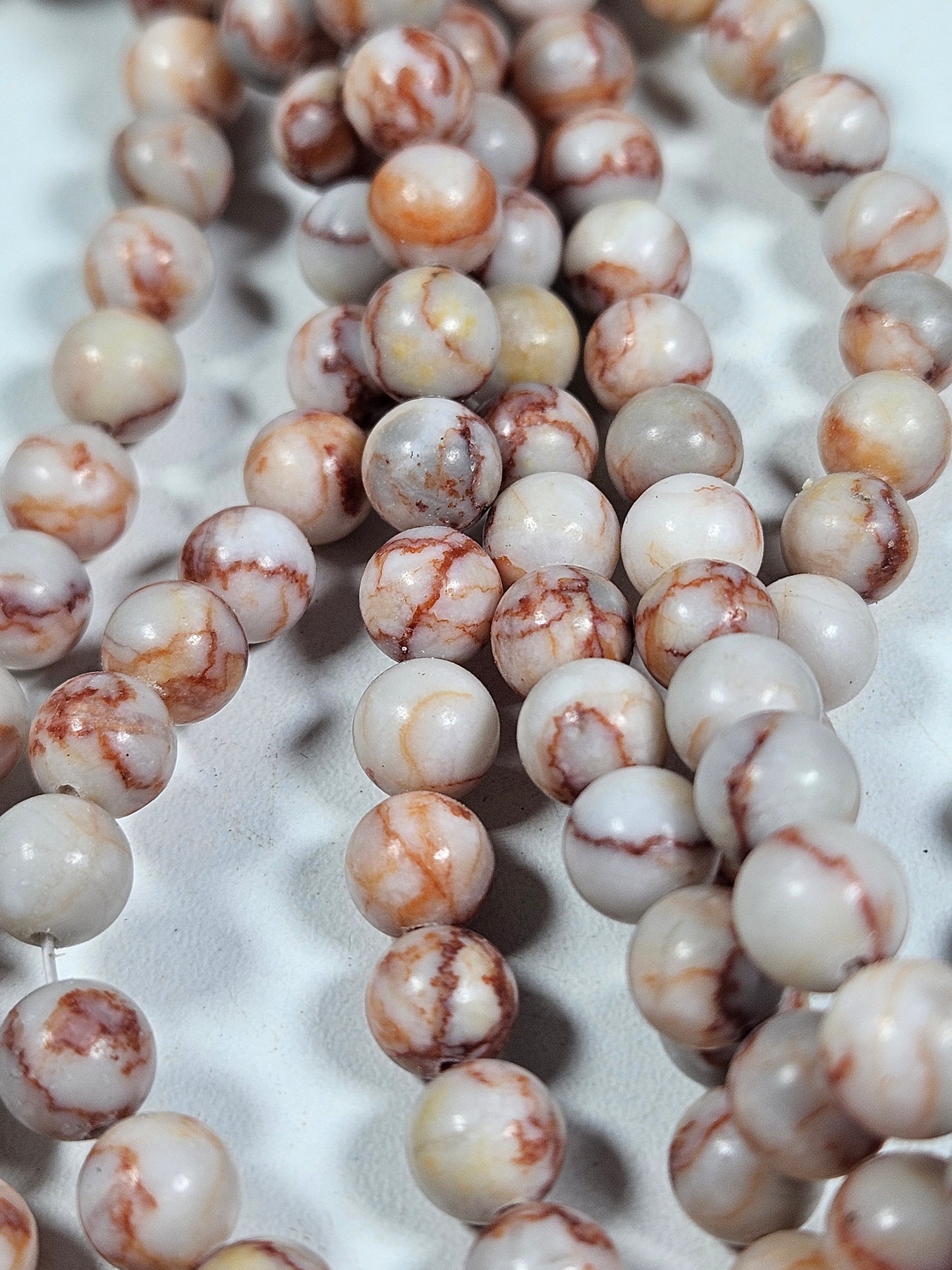 Red Vein Jaspis kralenstreng 8mm