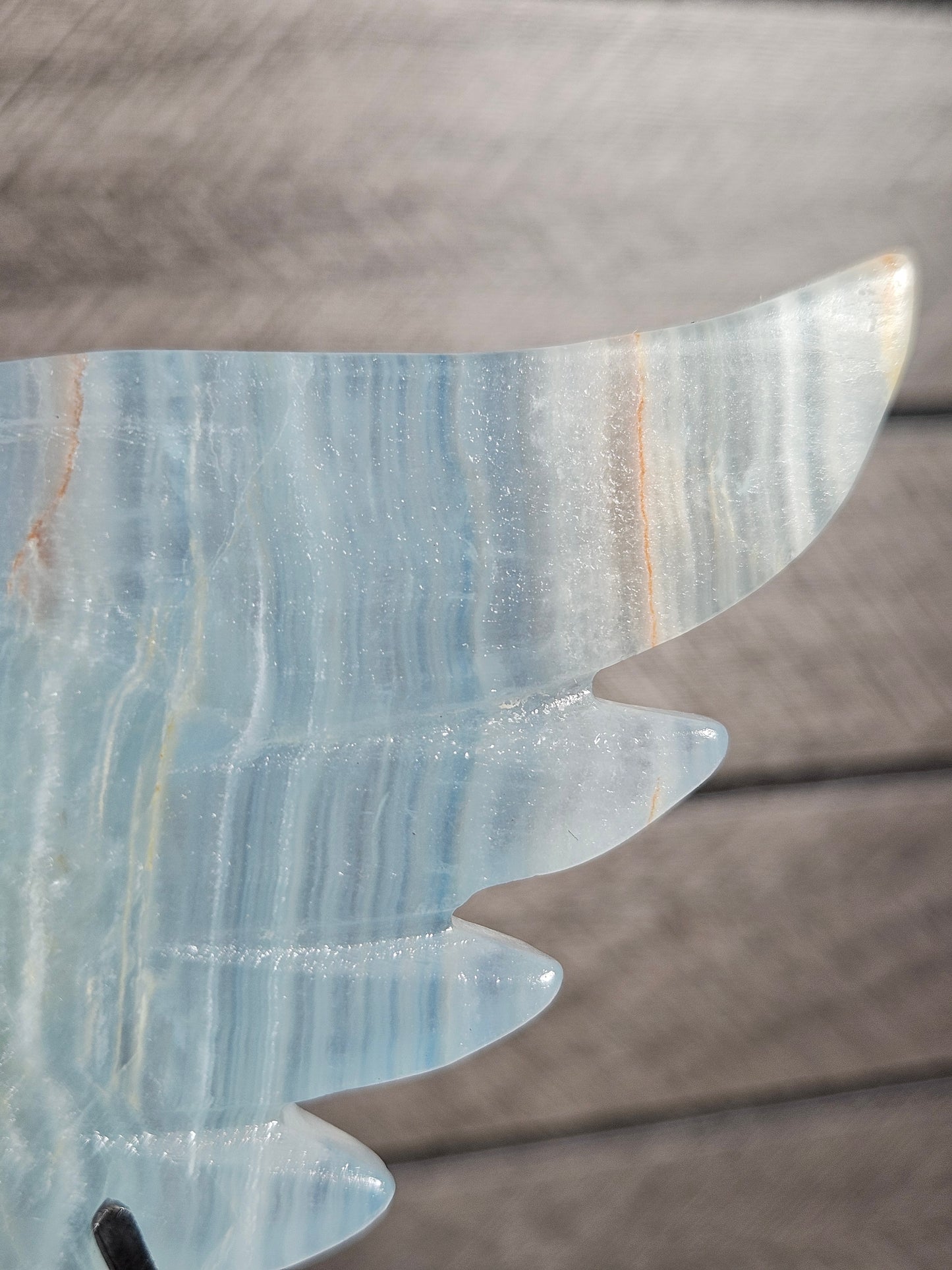 Blauwe Onyx duivel/engel koppel T28