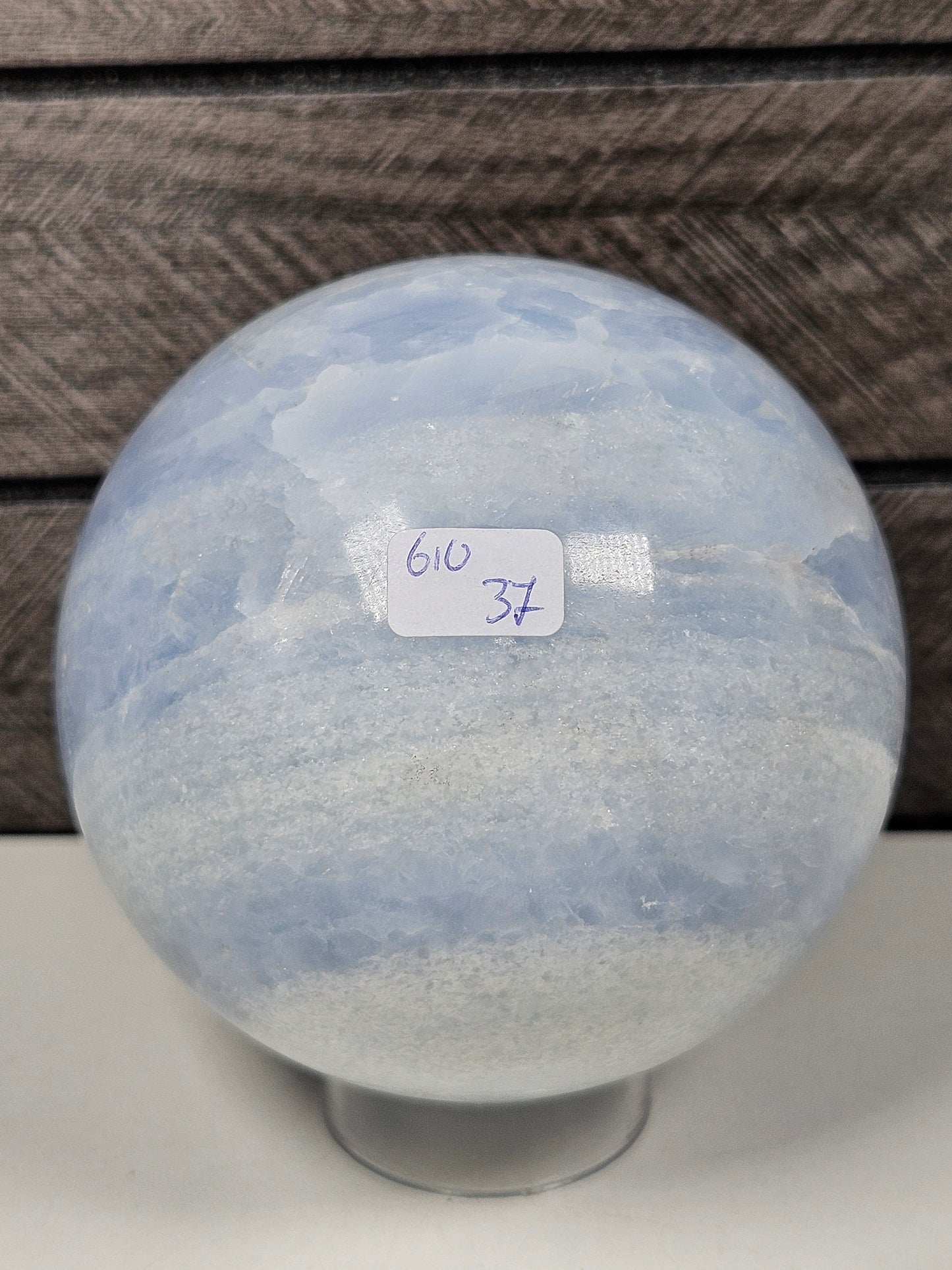 Blauwe calciet bol 610 gram