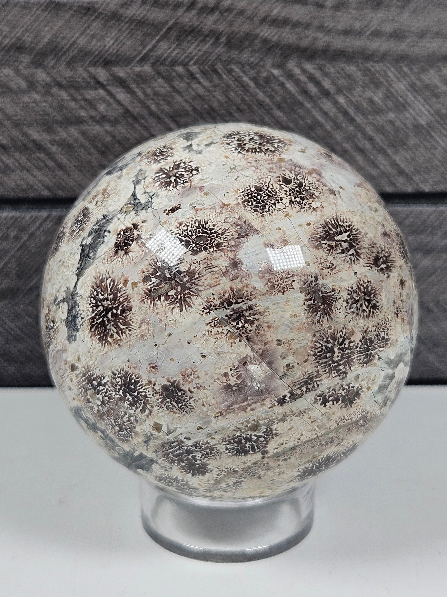 Groene Bloem Jaspis bol 342 gram