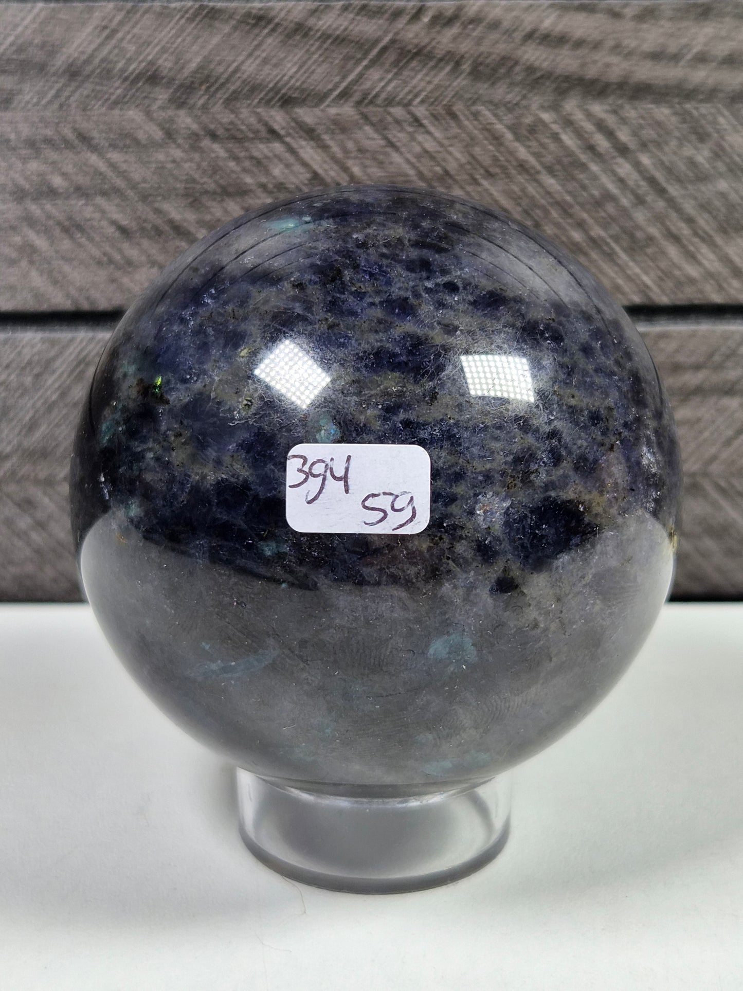 Cordieriet/Blauwe Apatiet bol 394 gram