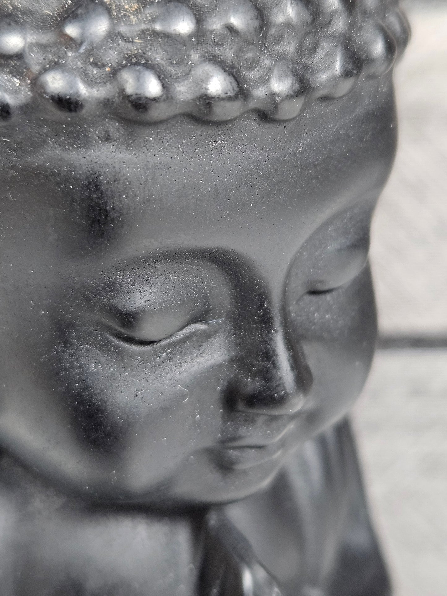 Zwarte Obsidiaan Buddha 380 gram