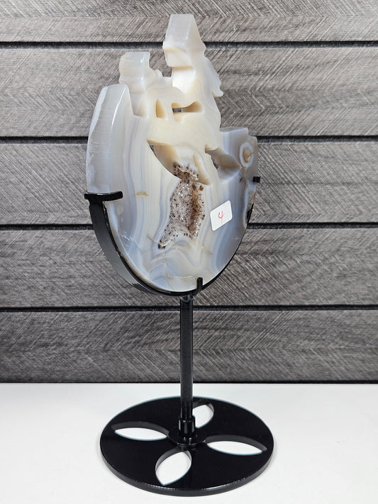 Agaat heks met katje in de maan nr 4