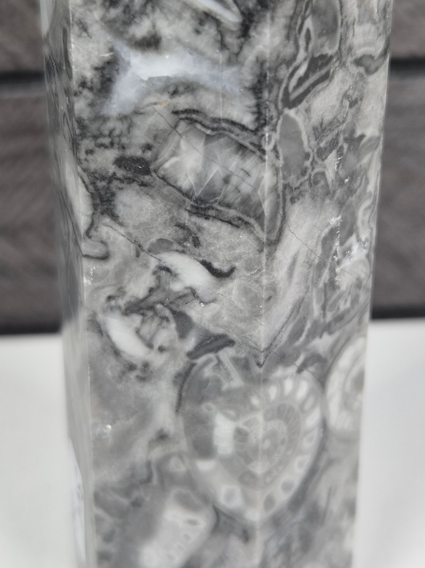 Fossiel Jaspis Toren 344 gram