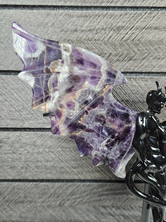 Dream amethist duivel/engel koppel D75