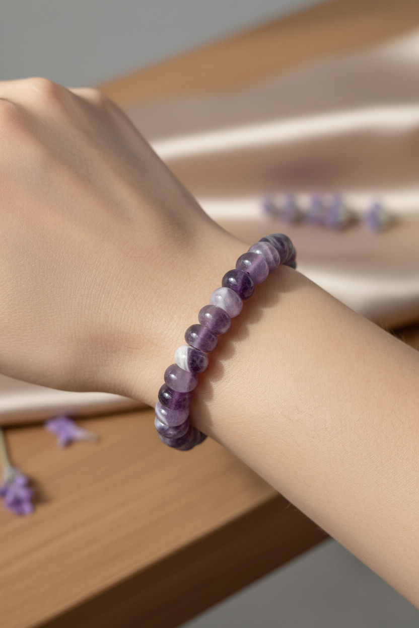 Dream Amethist donutarmband 8mm