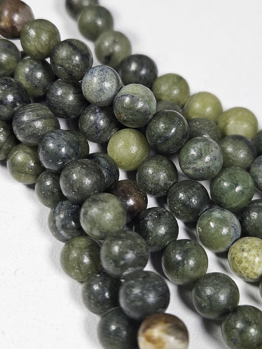 Groene Jade kralenstreng 6mm