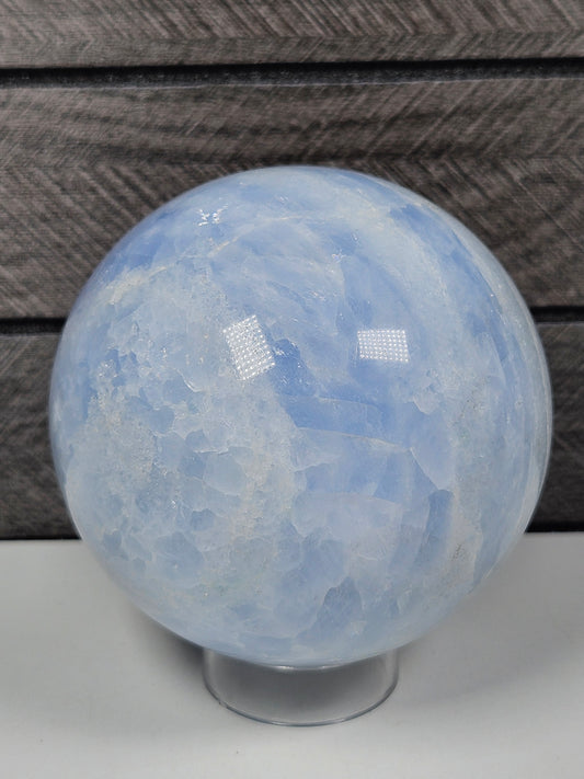 Blauwe calciet bol 610 gram