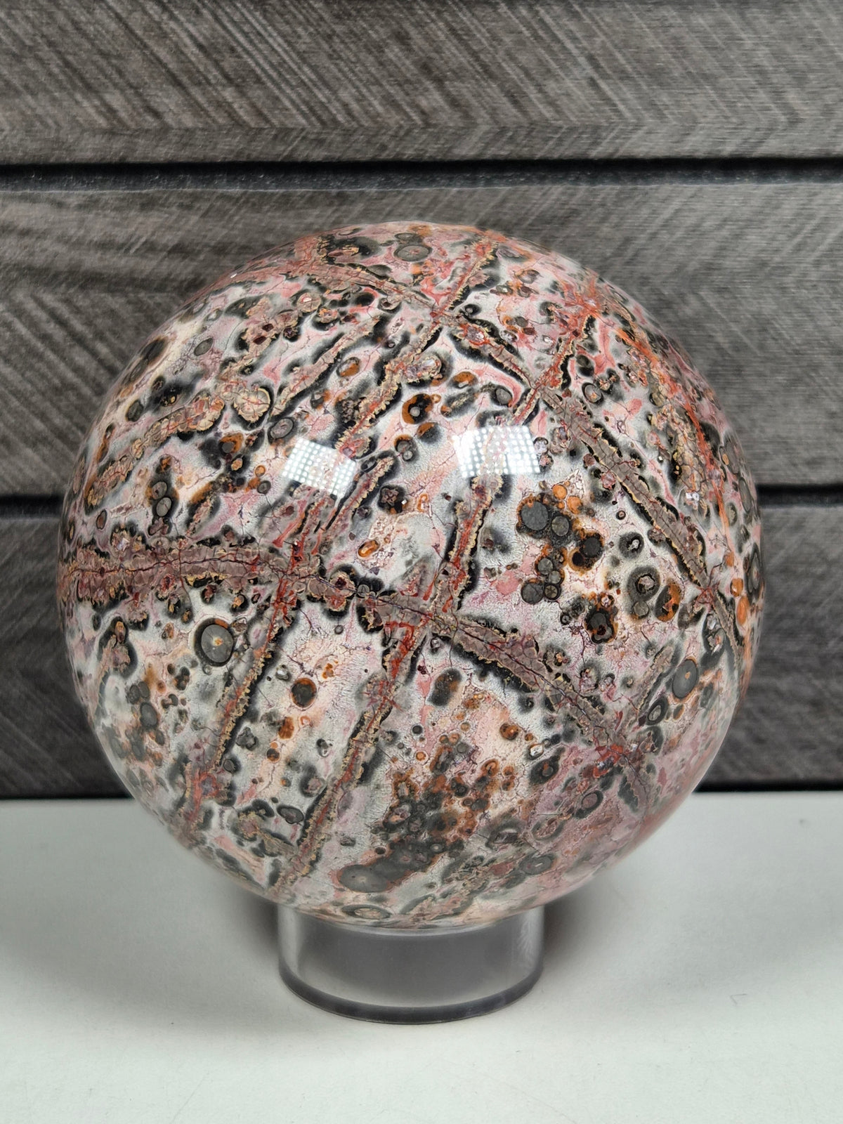 Luipaard Jaspis bol 614 gram