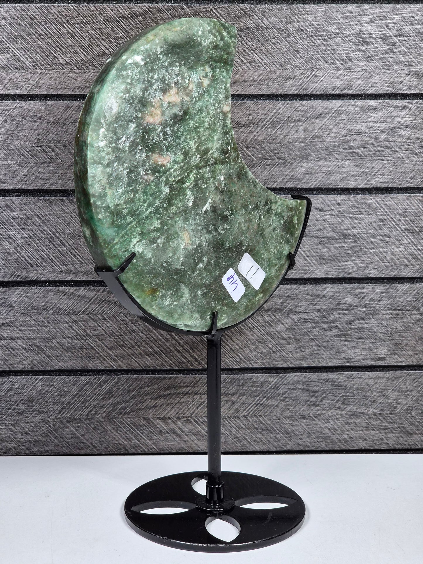 Groene Mica Maan op standaard nr11