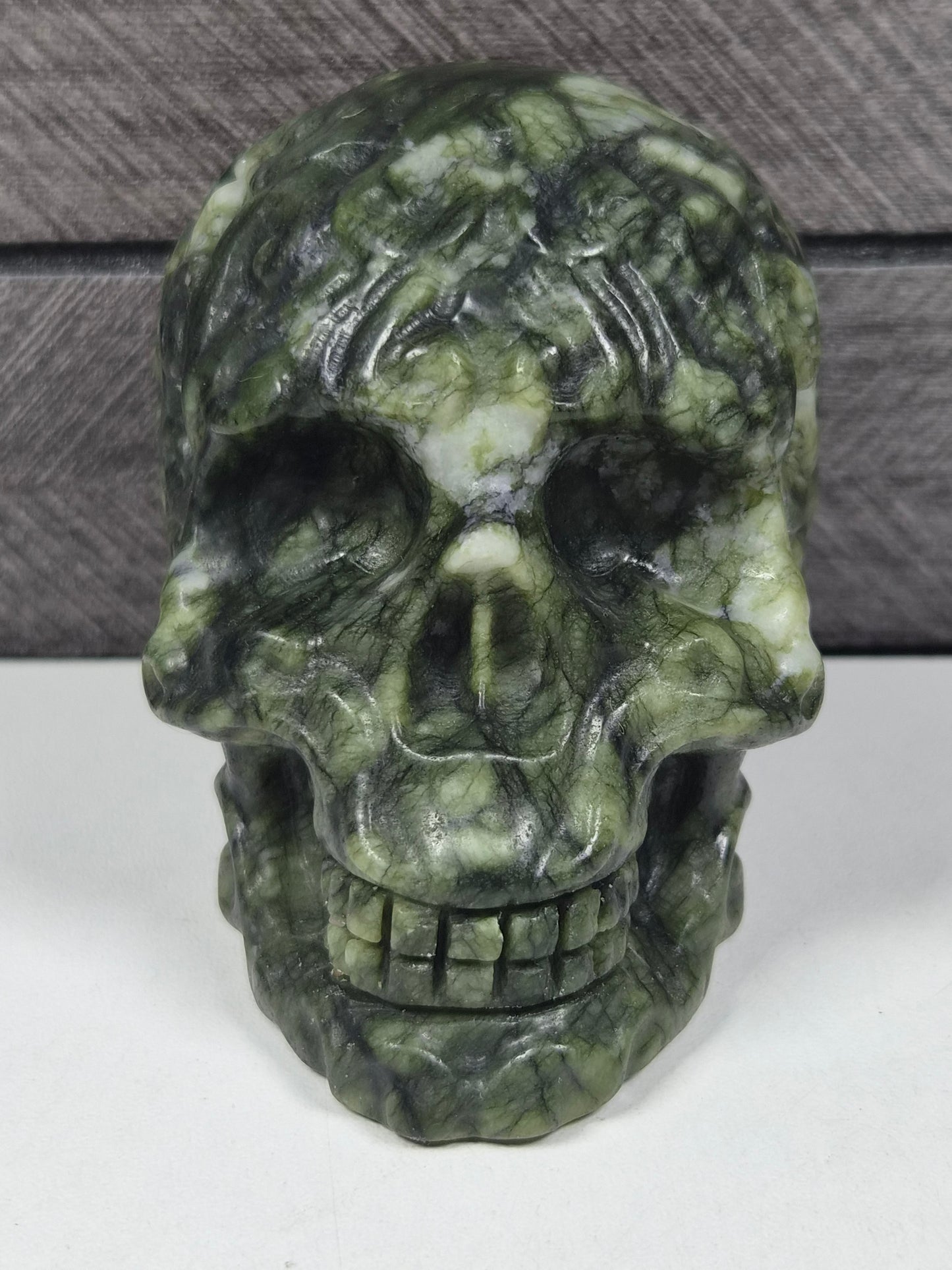 Groene Jade Schedel 475 gram