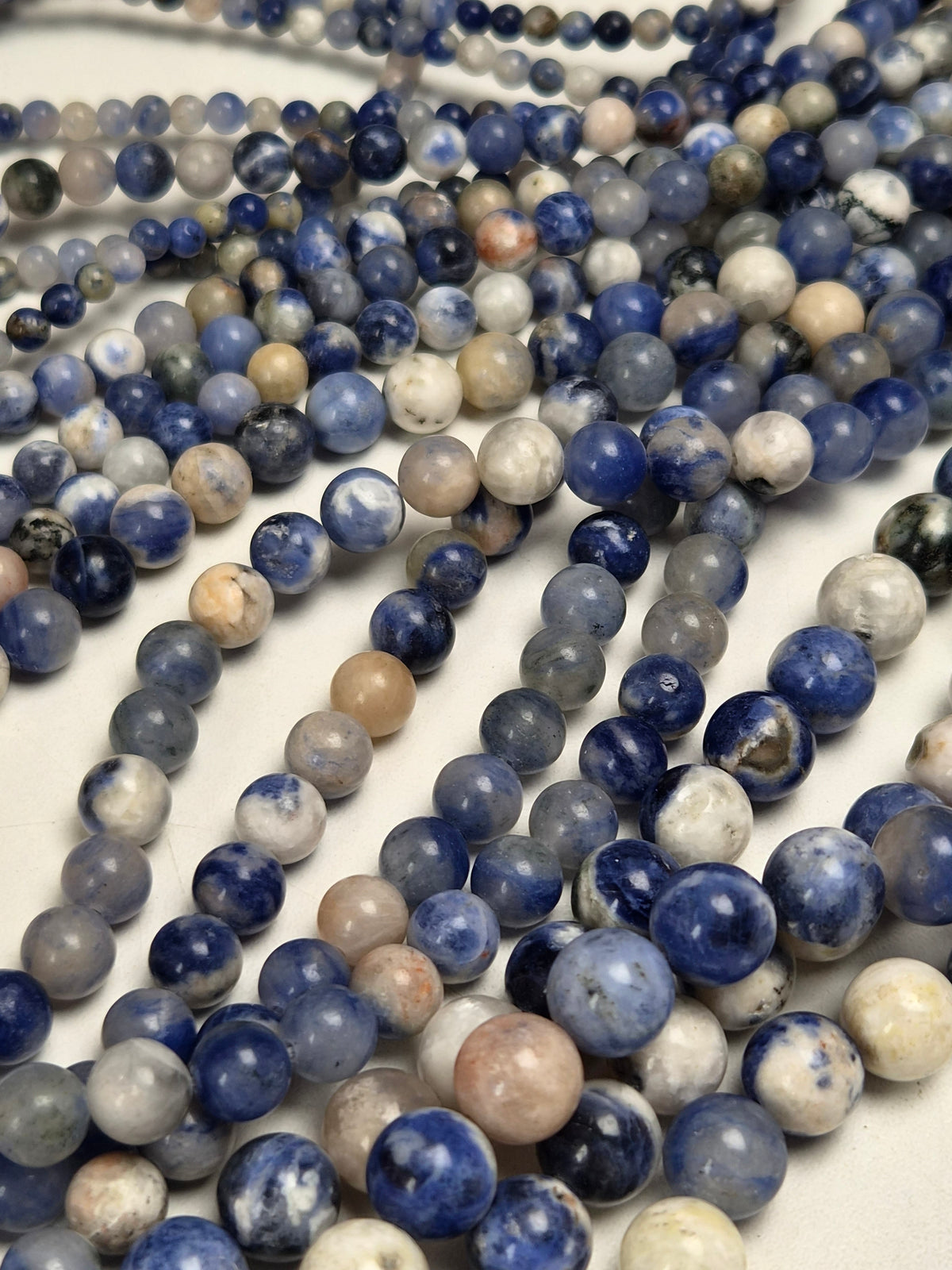 Sodaliet Mix Kralenstreng 4mm
