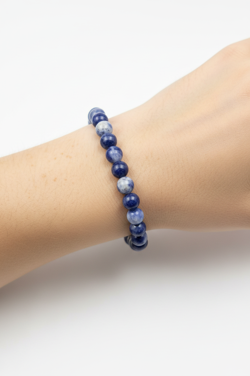 Sodaliet mix armband 4mm