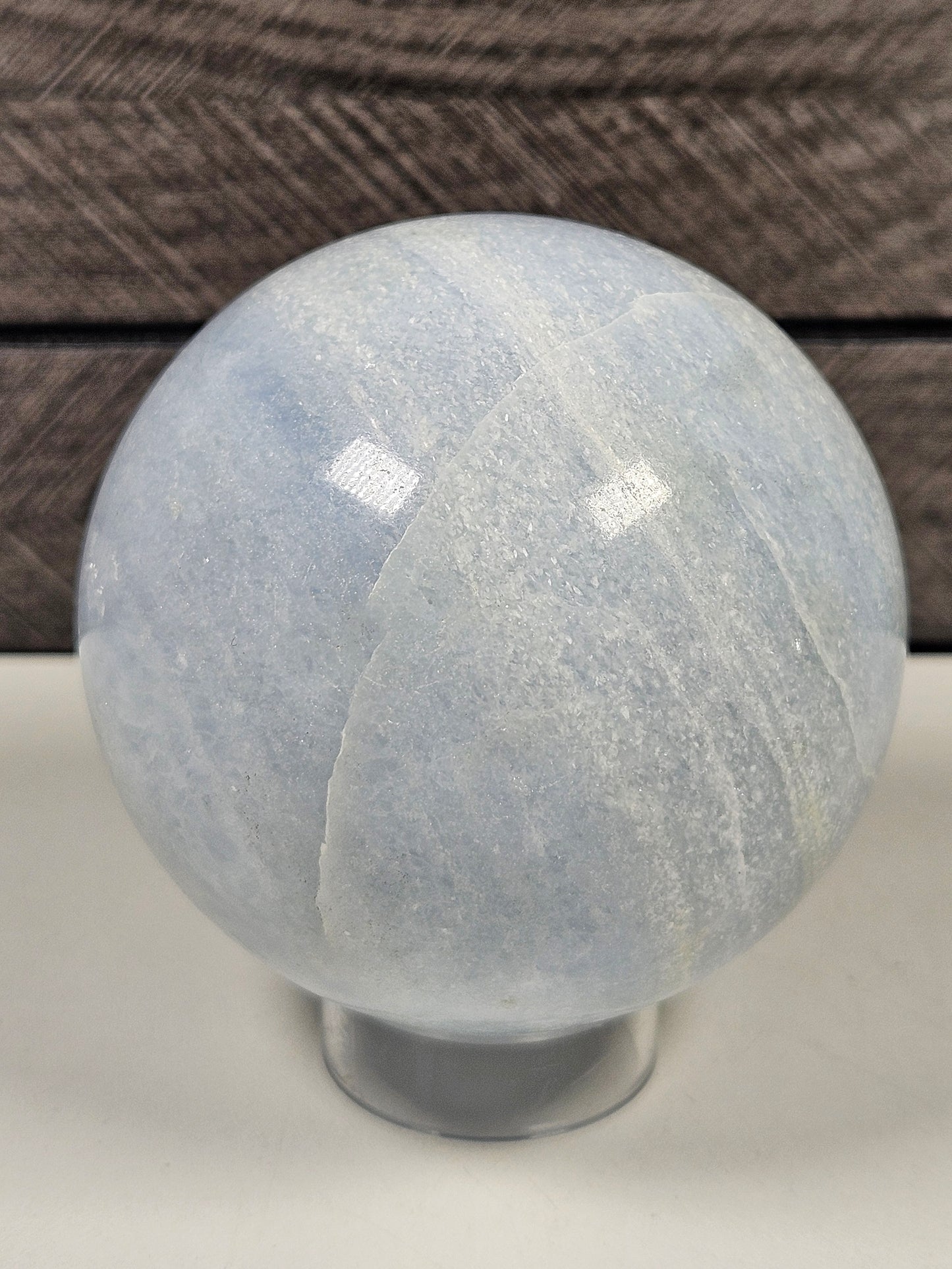 Blauwe calciet bol 558 gram