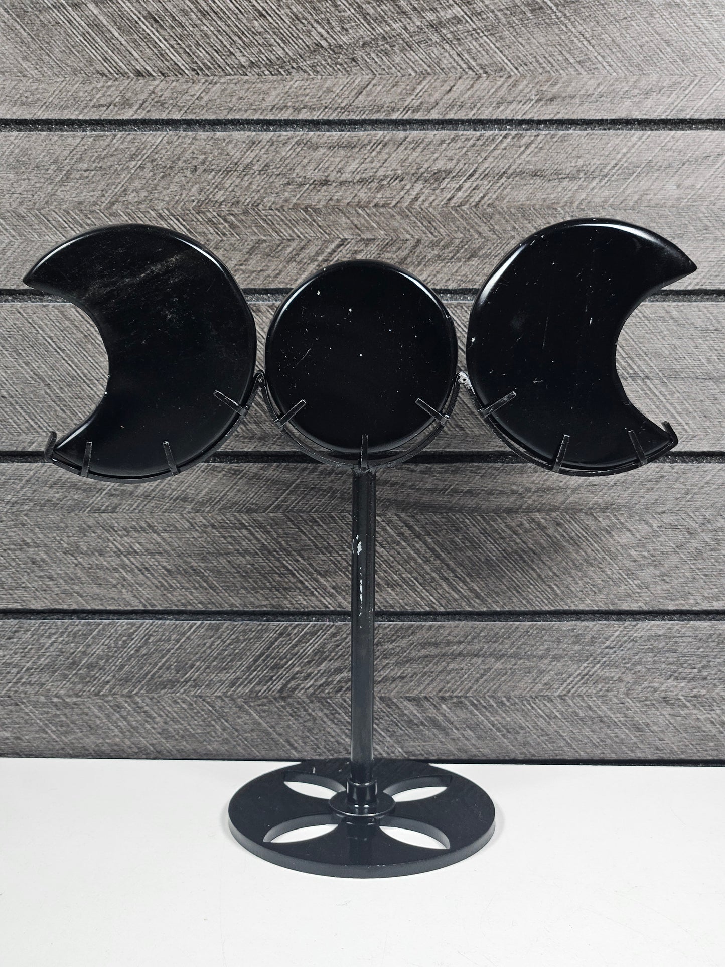 Obsidiaan Triple Moon op standaard nr7