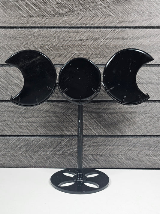 Obsidiaan Triple Moon op standaard nr7