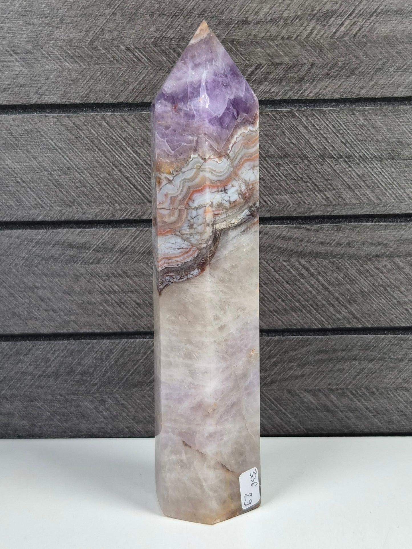 Amethist/Crazy Lace toren 338 gram