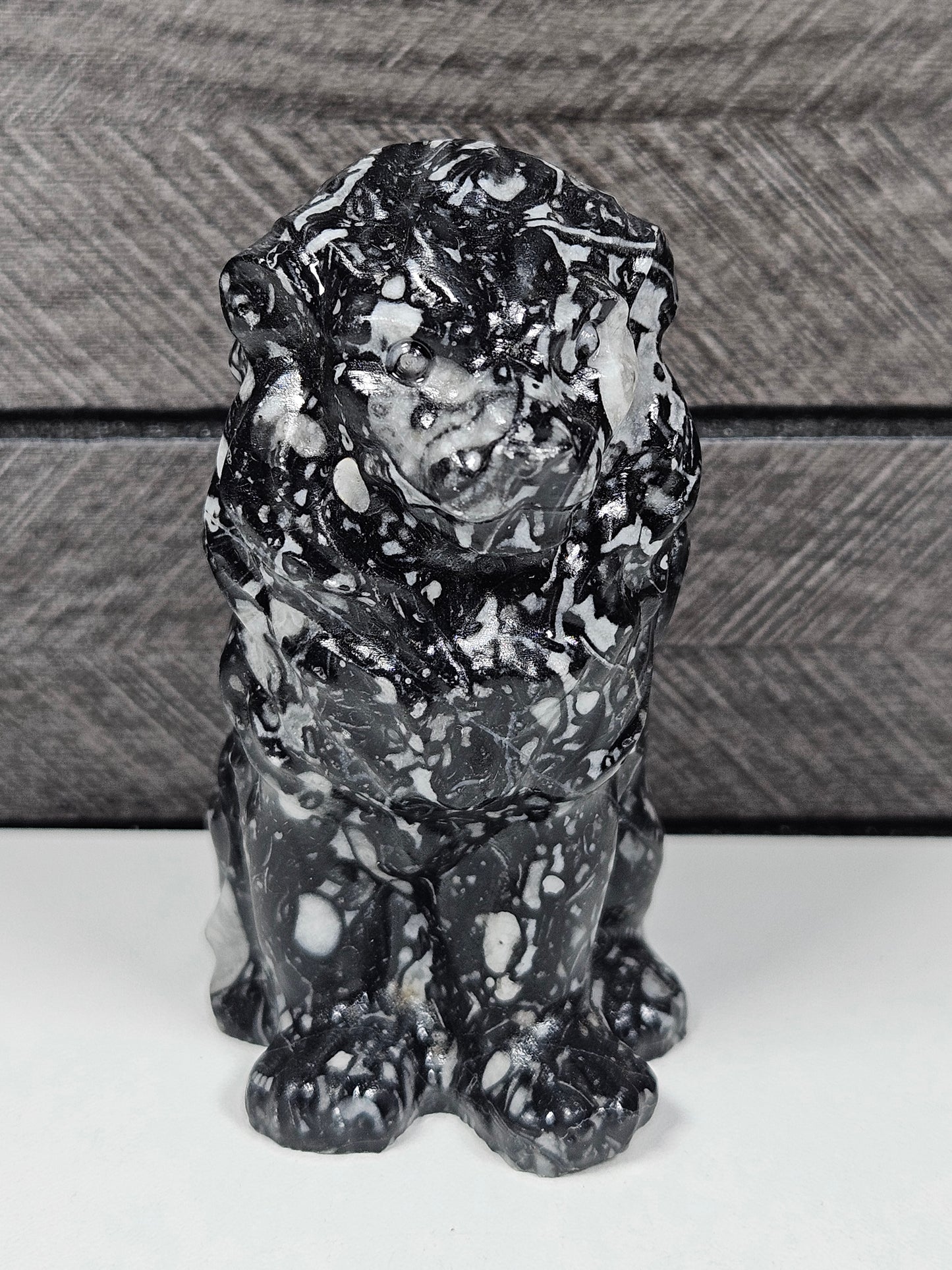 Fossiel Jaspis Leeuw 225 gram