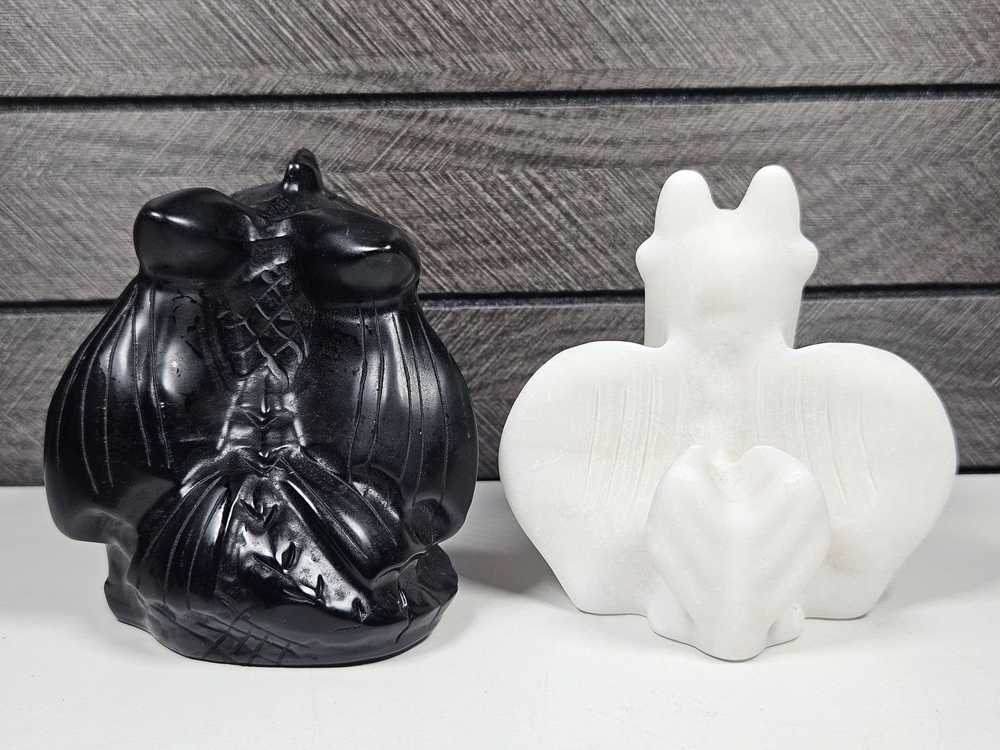 Obsidian Ohnezahn und weiße Jade-Lichtwut-Set