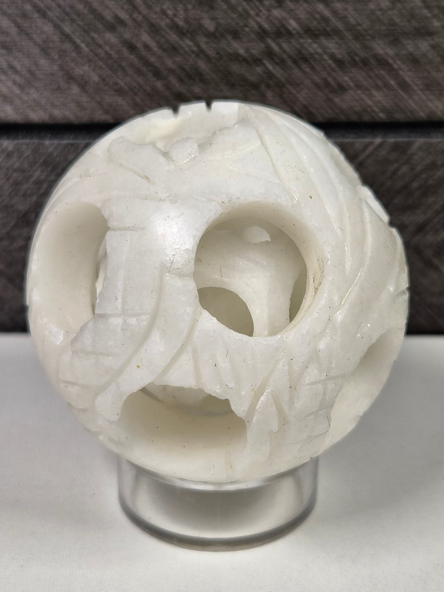 Witte Jade Drakenbol 120 gram